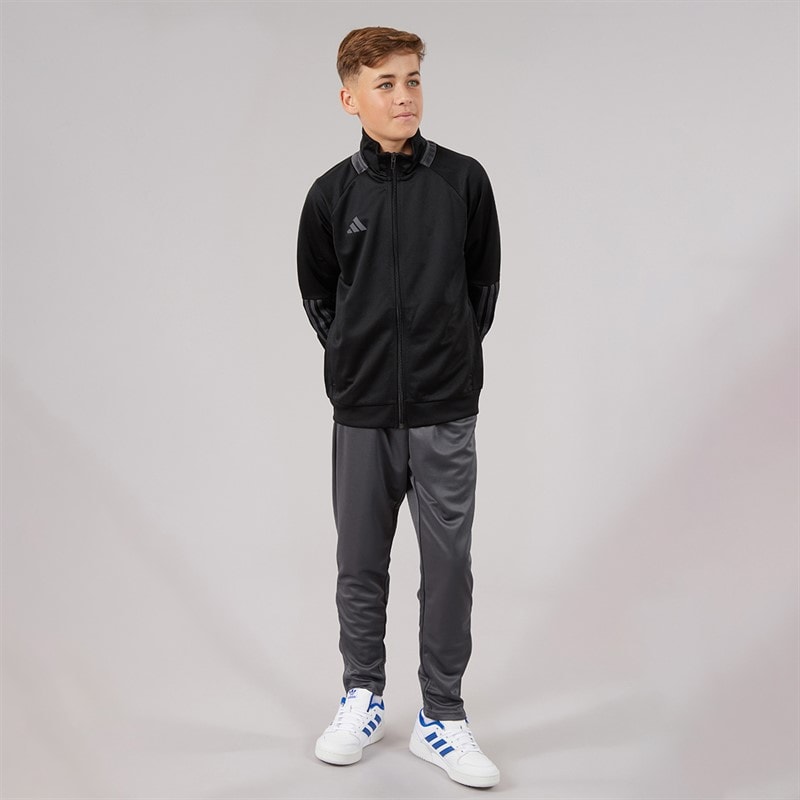 adidas Junior Boys Sereno Tracksuit Black/Grey Six