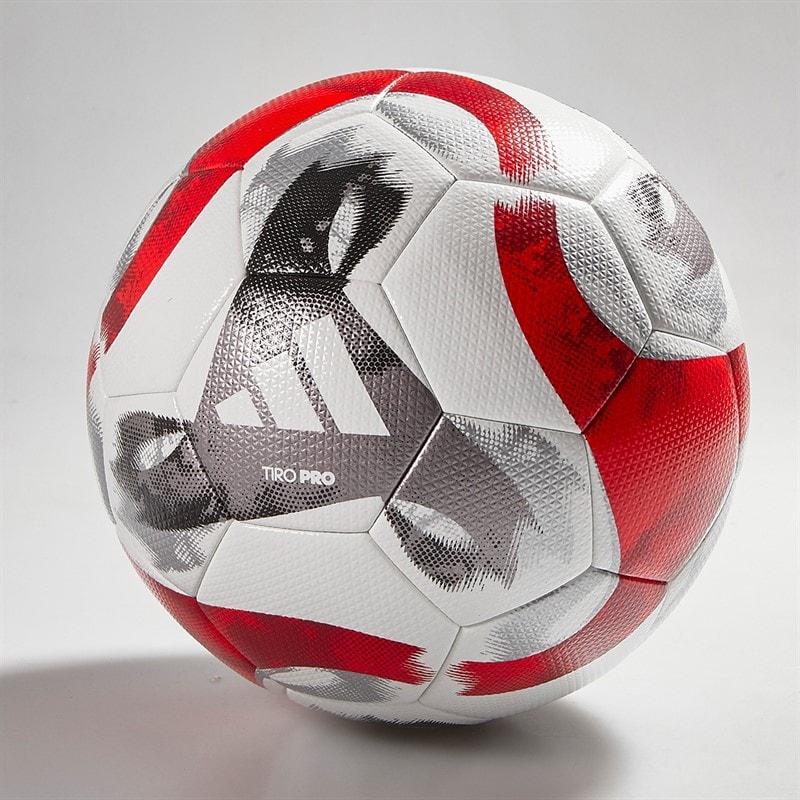adidas Tiro Pro Match Football (FIFA Quality Pro Certified) White/Black/Iron Metallic/Power Red