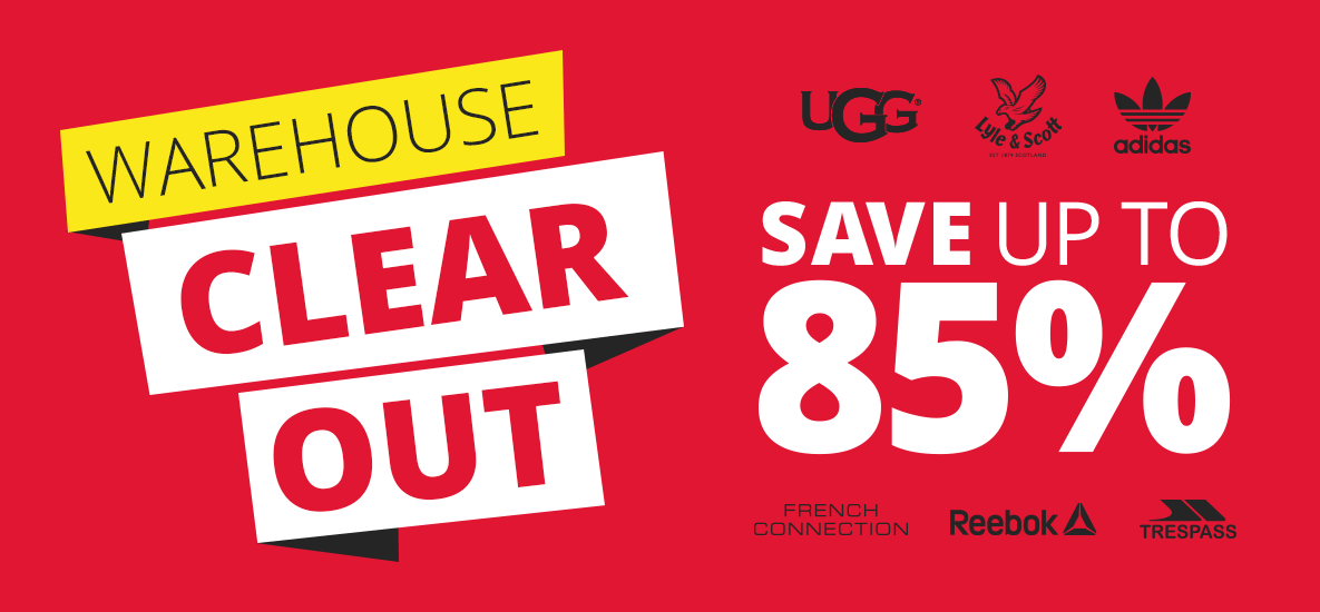 Warehouse Clear Out - save up to 85%